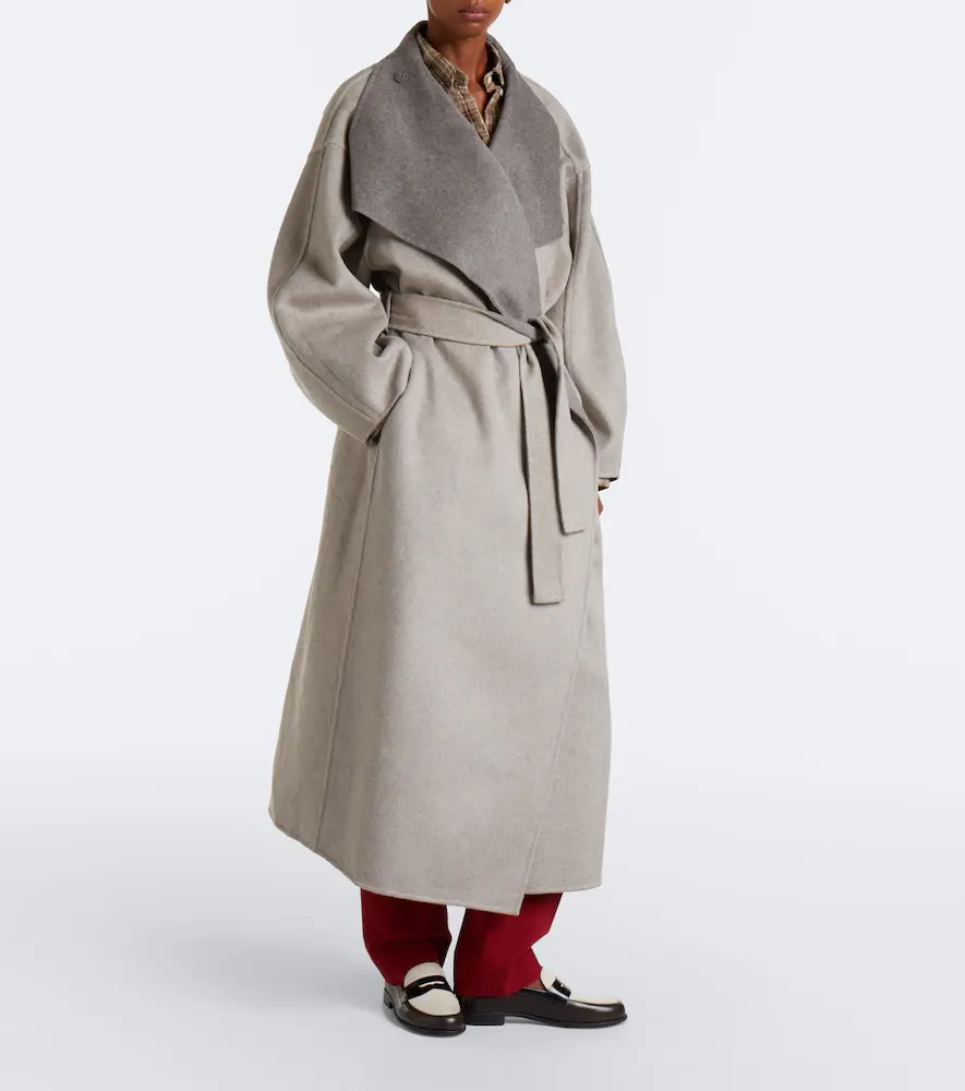 The Frankie Shop Leroy reversible wool-blend wrap coat | Thumbnail 2 The Frankie Shop Leroy reversible wool-blend wrap coat | Thumbnail 2