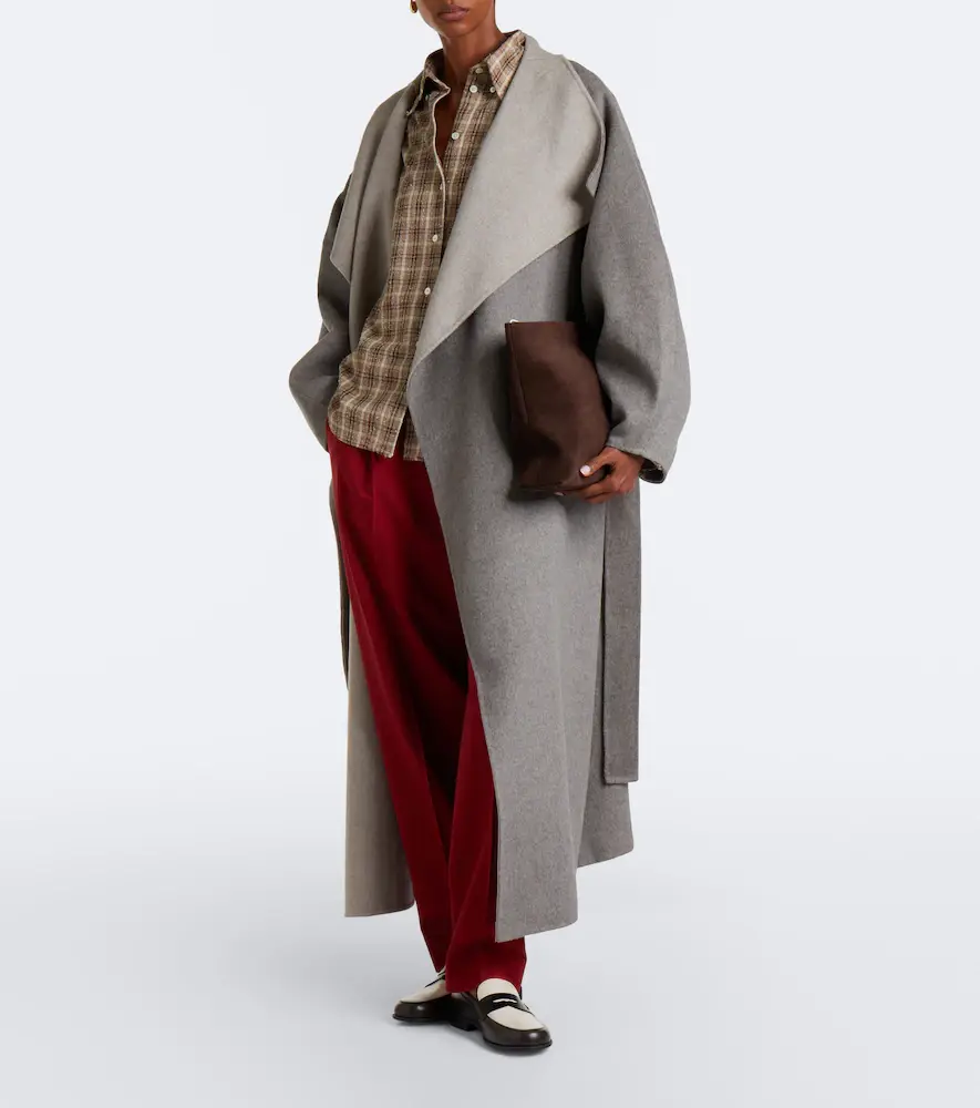 The Frankie Shop Leroy reversible wool-blend wrap coat | Thumbnail 4 The Frankie Shop Leroy reversible wool-blend wrap coat | Thumbnail 4