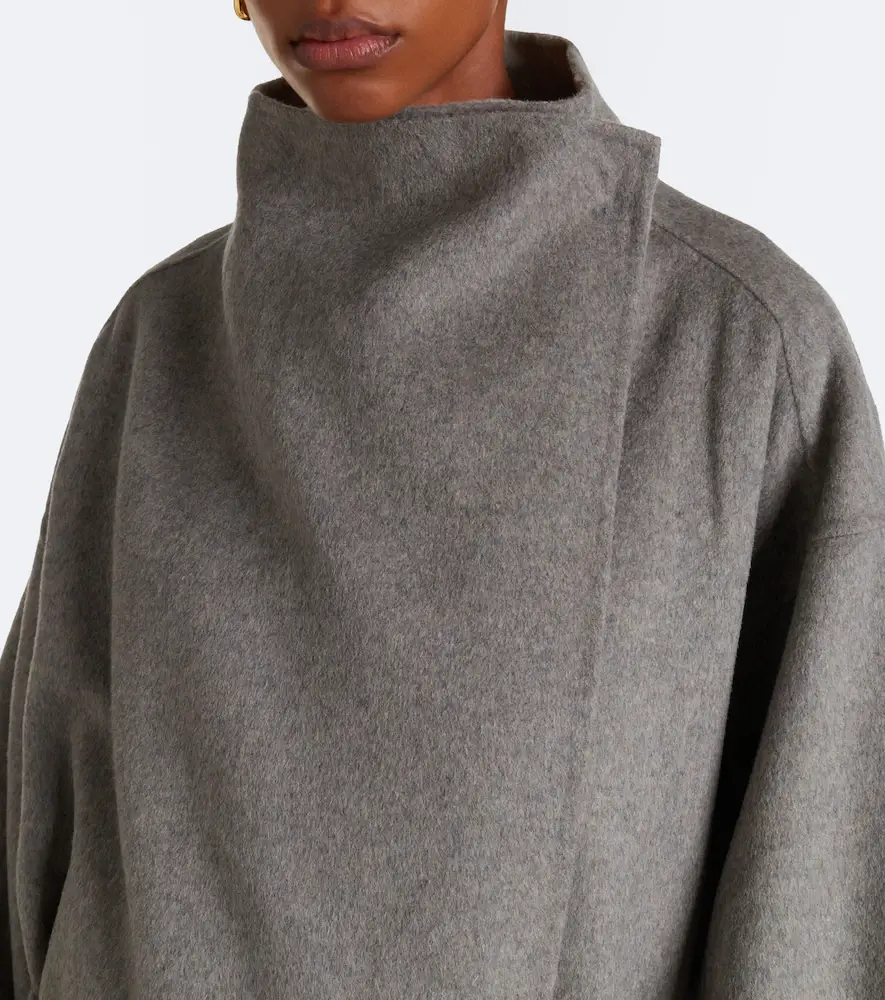 The Frankie Shop Leroy reversible wool-blend wrap coat | Thumbnail 6 The Frankie Shop Leroy reversible wool-blend wrap coat | Thumbnail 6