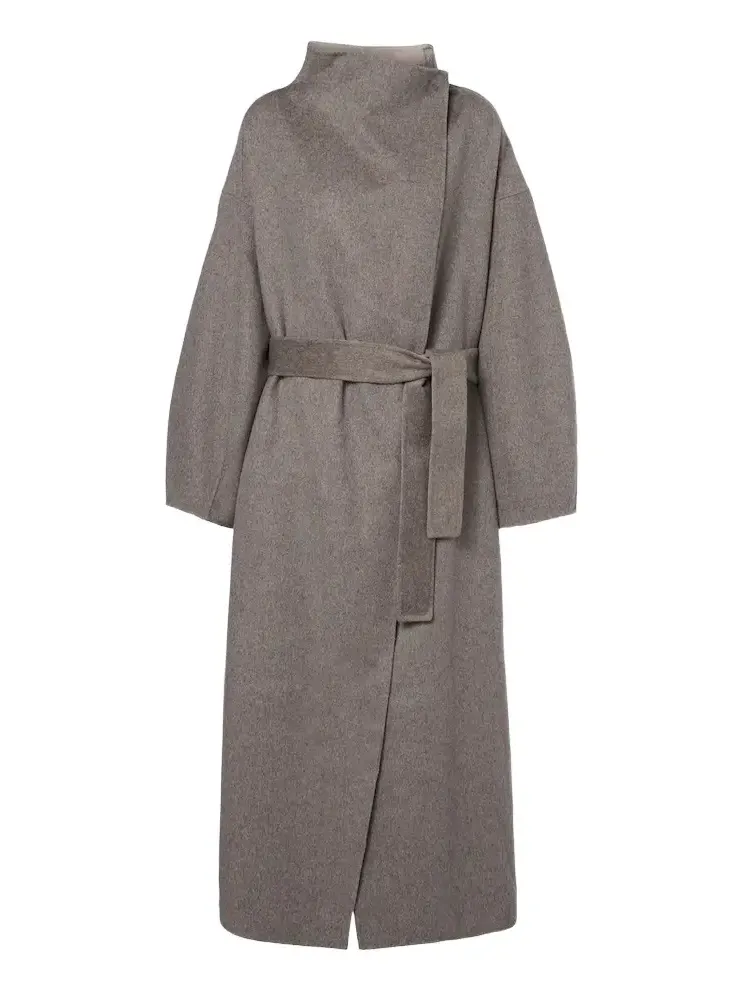 The Frankie Shop Leroy reversible wool-blend wrap coat