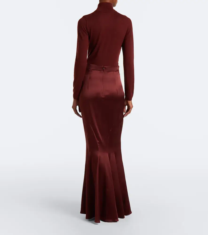 Max Mara Silk satin maxi skirt | Thumbnail 4 Max Mara Silk satin maxi skirt | Thumbnail 4