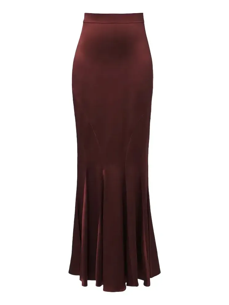 Silk satin maxi skirt Silk satin maxi skirt