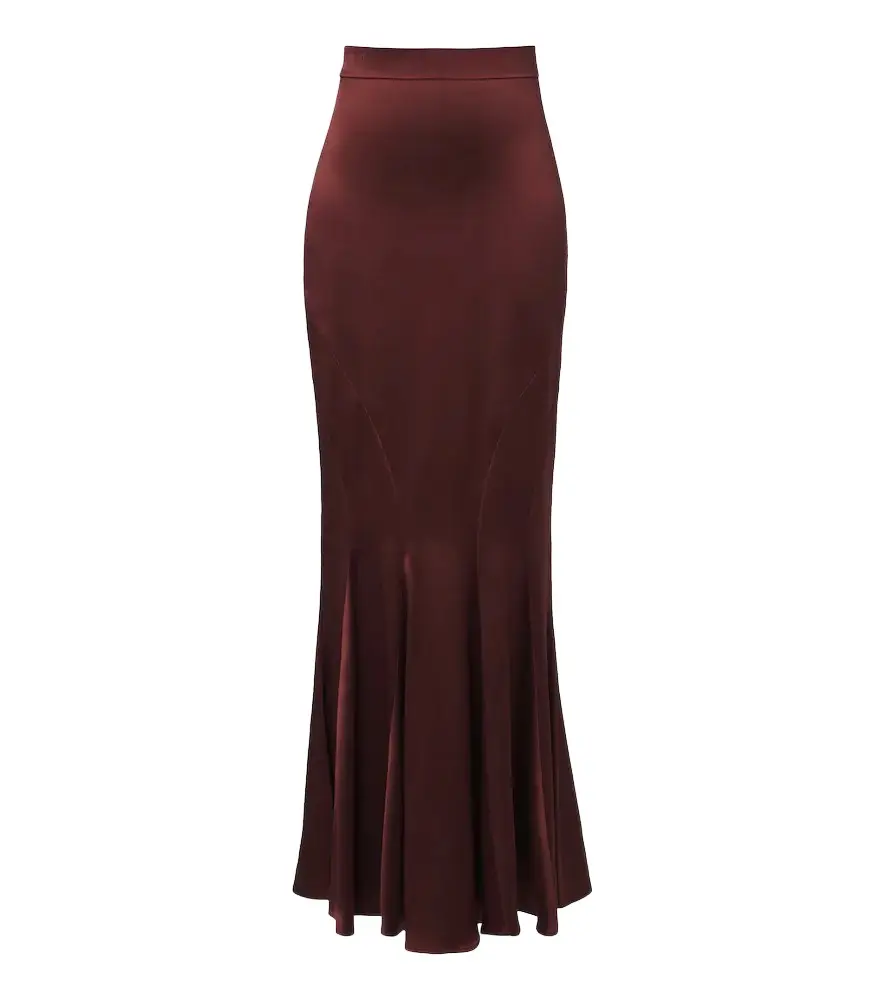 Max Mara Silk satin maxi skirt | Image 1 Max Mara Silk satin maxi skirt | Image 1