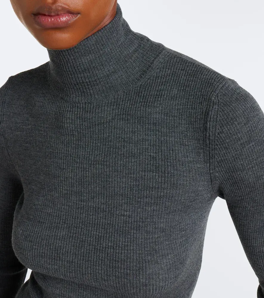 Max Mara Ribbed-knit virgin wool sweater | Thumbnail 3 Max Mara Ribbed-knit virgin wool sweater | Thumbnail 3