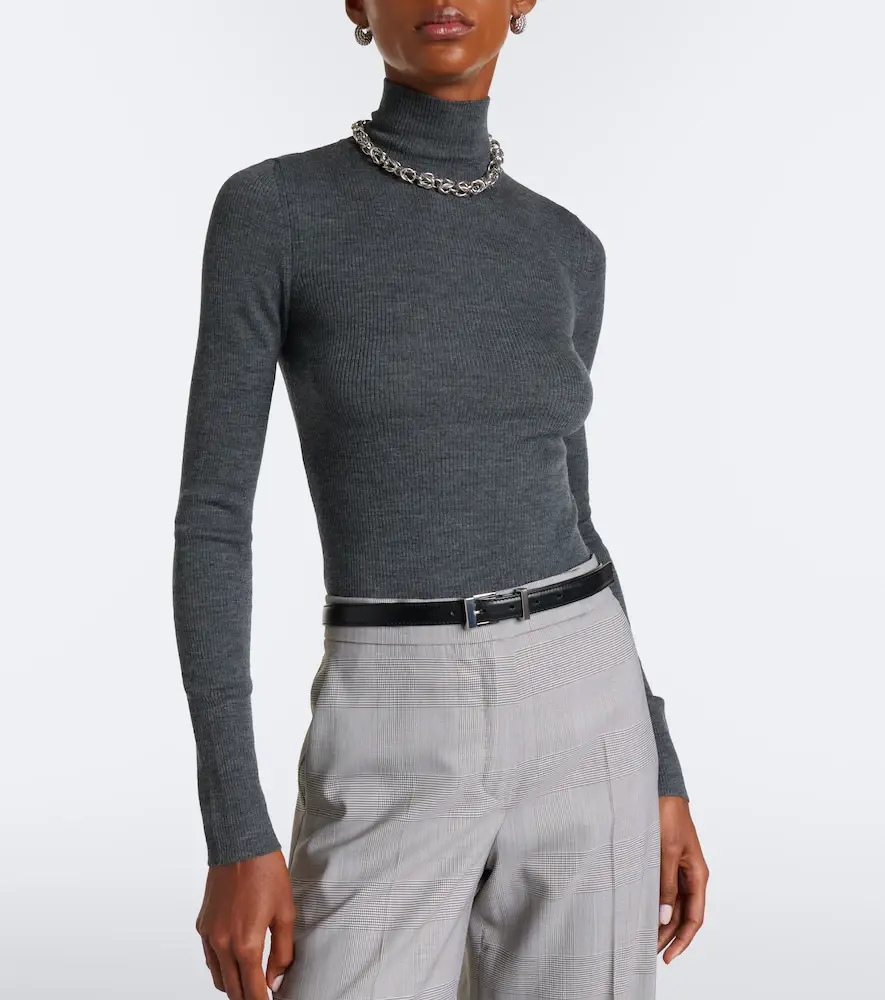 Max Mara Ribbed-knit virgin wool sweater | Thumbnail 5 Max Mara Ribbed-knit virgin wool sweater | Thumbnail 5