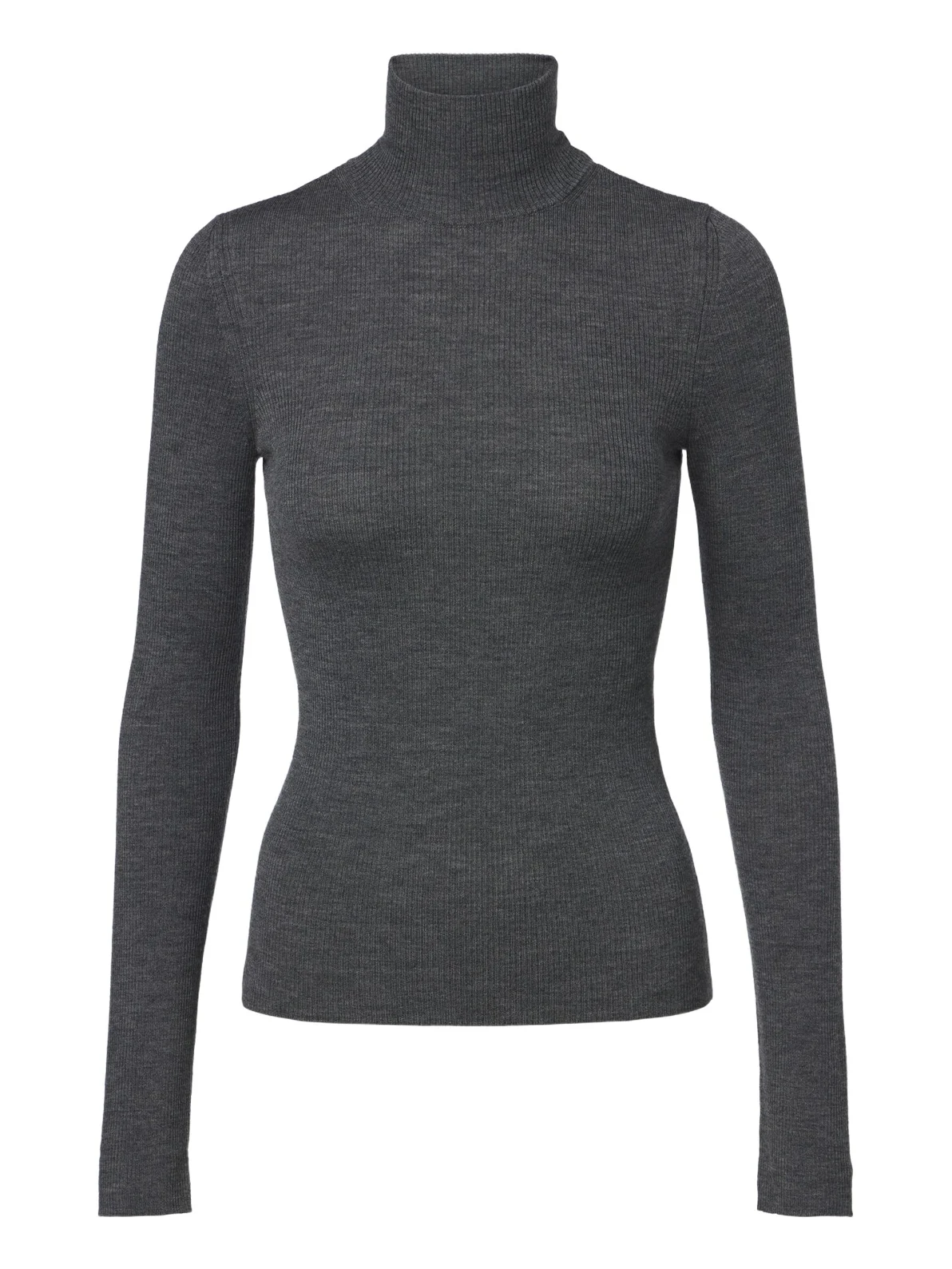 Ribbed-knit virgin wool sweater Ribbed-knit virgin wool sweater