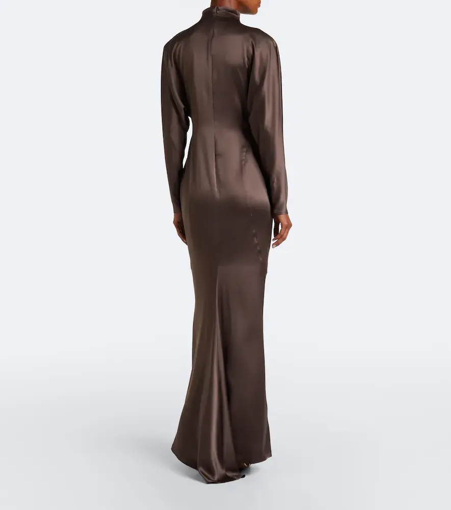 Max Mara Silk satin gown | Thumbnail 6 Max Mara Silk satin gown | Thumbnail 6