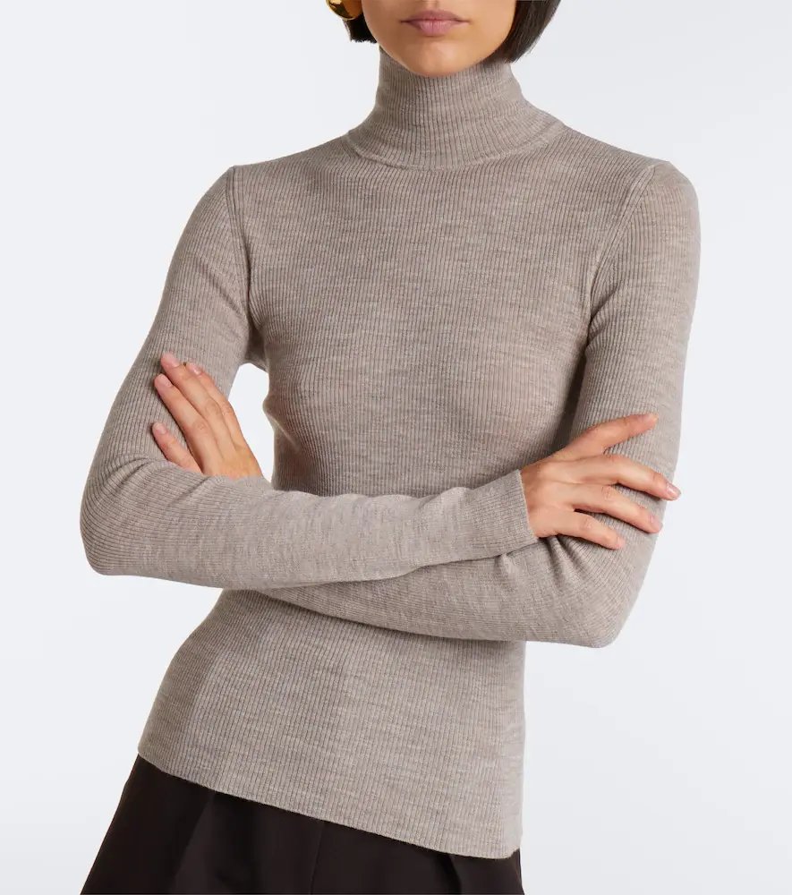 Max Mara Ribbed-knit virgin wool sweater | Thumbnail 2