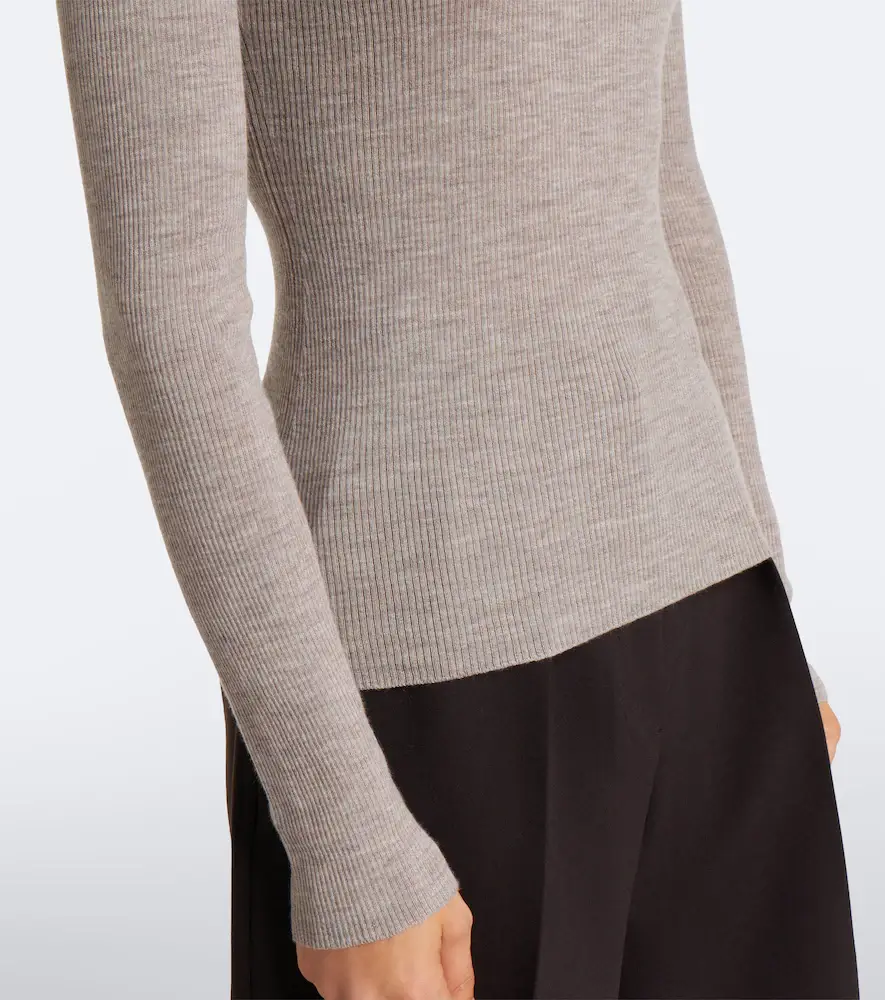Max Mara Ribbed-knit virgin wool sweater | Thumbnail 6