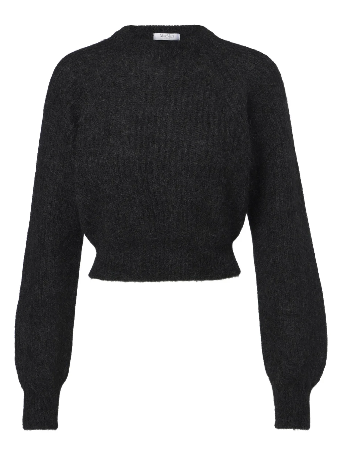 Cropped mohair and wool-blend sweater Cropped mohair and wool-blend sweater