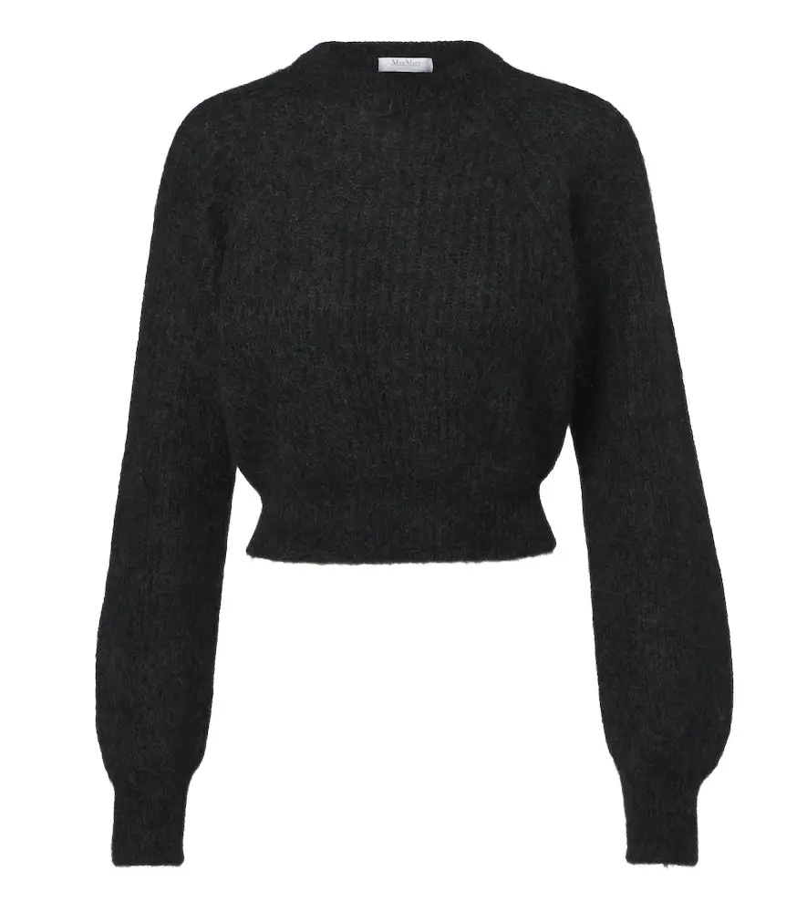Max Mara Cropped mohair and wool-blend sweater | Image 1 Max Mara Cropped mohair and wool-blend sweater | Image 1