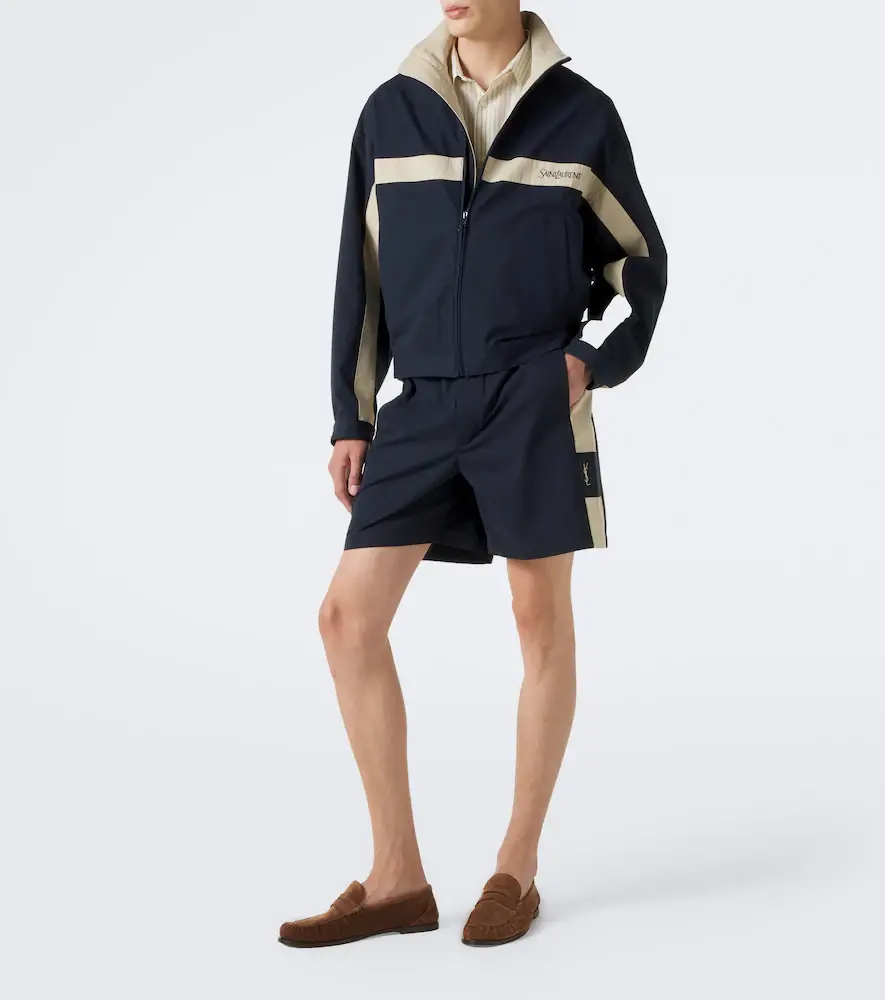 Saint Laurent Cassandre cotton canvas shorts | Thumbnail 2 Saint Laurent Cassandre cotton canvas shorts | Thumbnail 2