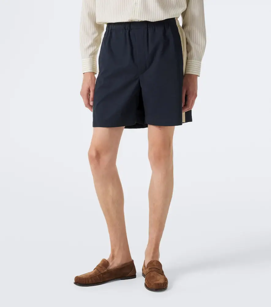 Saint Laurent Cassandre cotton canvas shorts | Thumbnail 3 Saint Laurent Cassandre cotton canvas shorts | Thumbnail 3