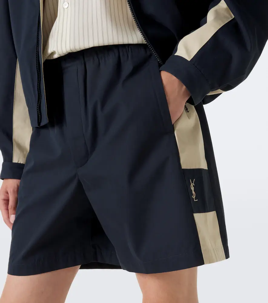Saint Laurent Cassandre cotton canvas shorts | Thumbnail 5 Saint Laurent Cassandre cotton canvas shorts | Thumbnail 5