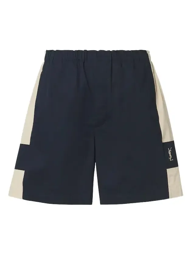 Saint Laurent Cassandre cotton canvas shorts