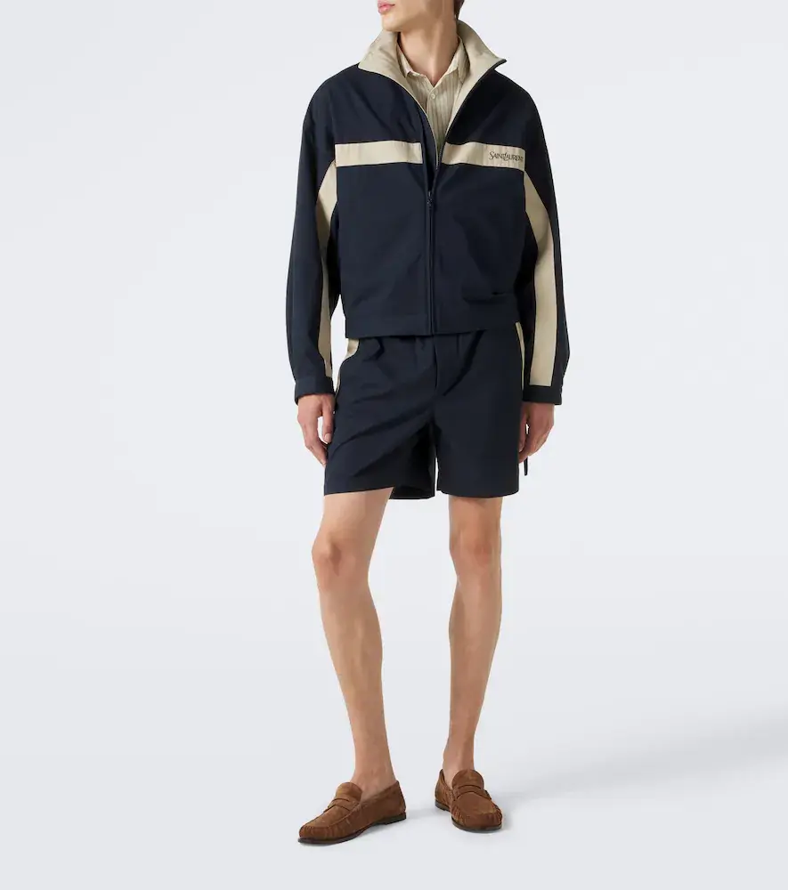 Saint Laurent Cotton canvas blouson jacket | Thumbnail 4 Saint Laurent Cotton canvas blouson jacket | Thumbnail 4