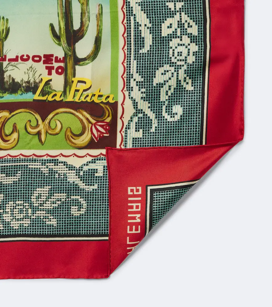 ALÉMAIS Alémais Ace printed silk scarf | Thumbnail 2 ALÉMAIS Alémais Ace printed silk scarf | Thumbnail 2