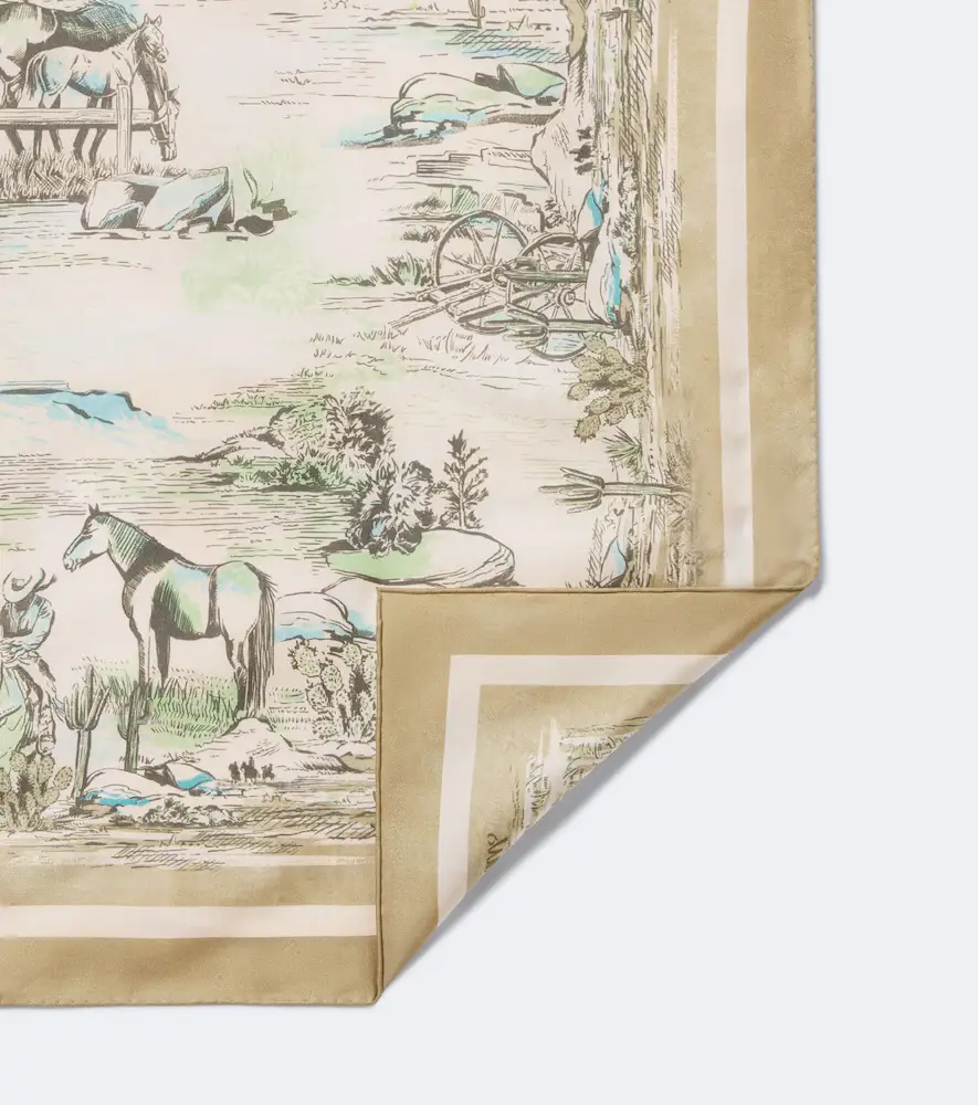 ALÉMAIS Alémais Scout printed silk scarf | Thumbnail 3 ALÉMAIS Alémais Scout printed silk scarf | Thumbnail 3