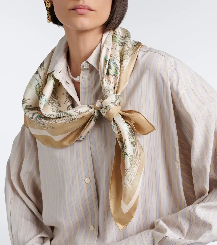 ALÉMAIS Alémais Scout printed silk scarf | Thumbnail 4 ALÉMAIS Alémais Scout printed silk scarf | Thumbnail 4