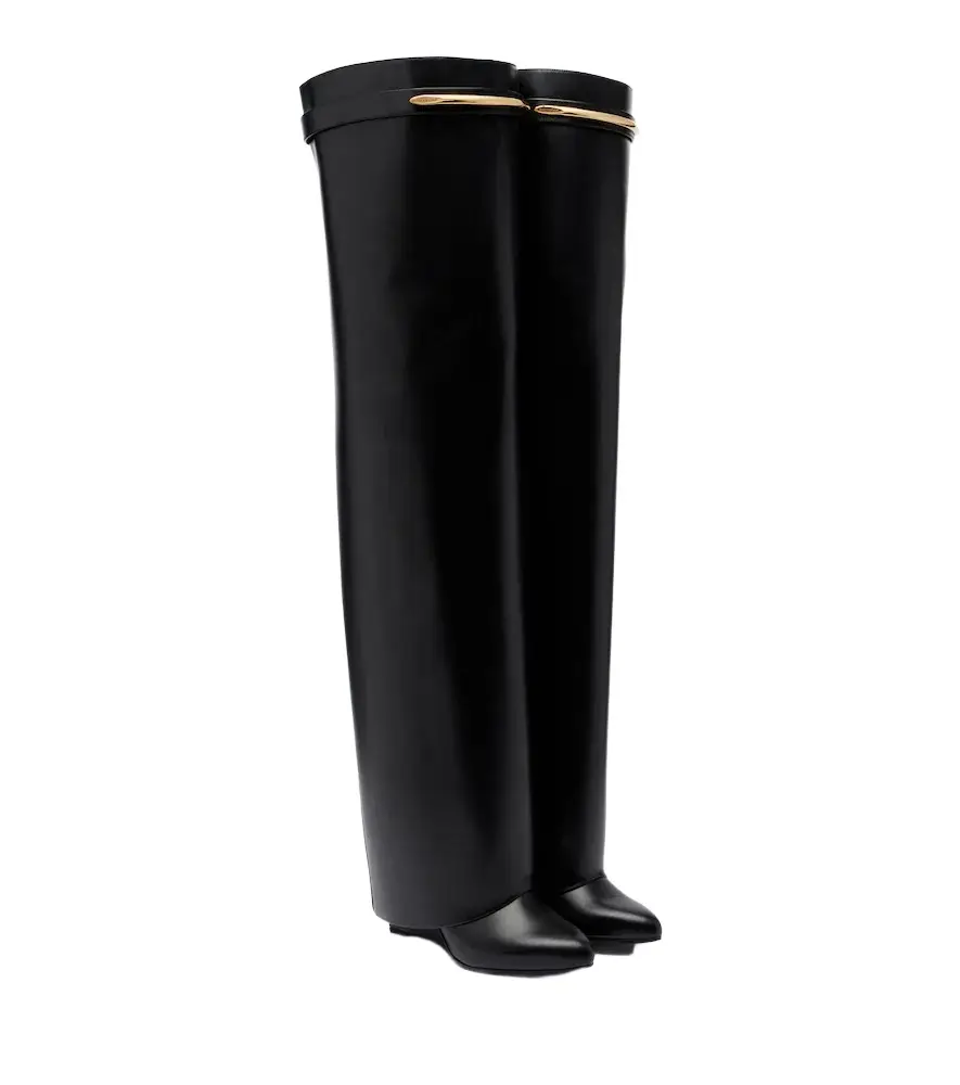Givenchy Shark Pinch leather over-the-knee boots | Image 1 Givenchy Shark Pinch leather over-the-knee boots | Image 1