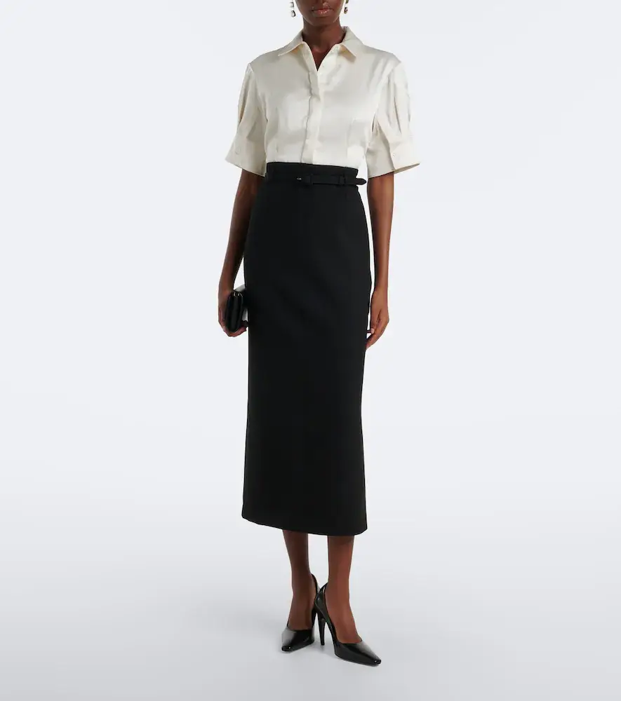 Simkhai Alvera twill midi dress | Thumbnail 4 Simkhai Alvera twill midi dress | Thumbnail 4