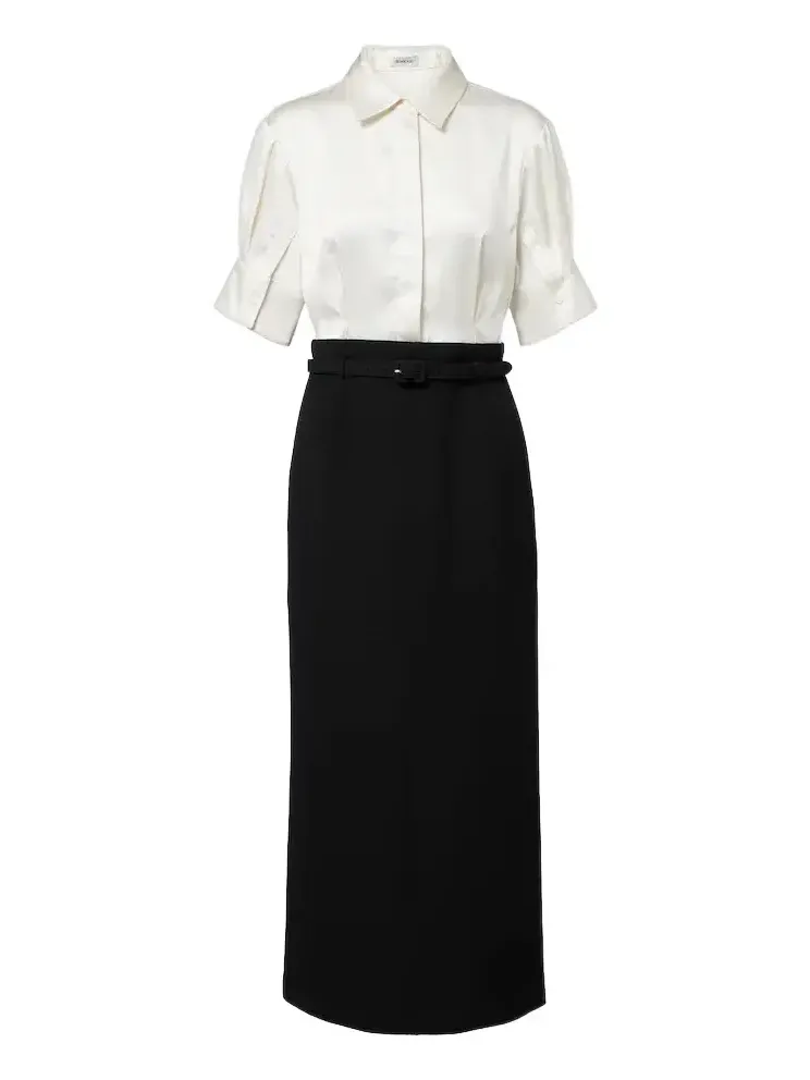 Alvera twill midi dress Alvera twill midi dress