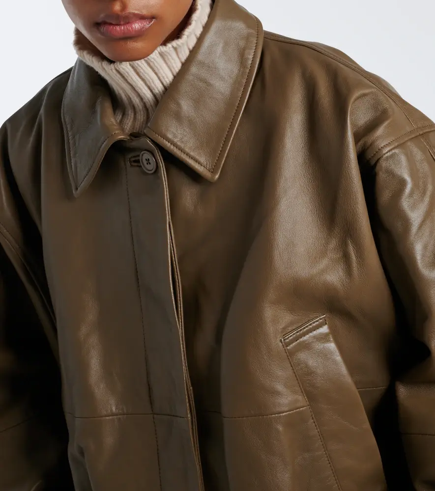 RÓHE Róhe Leather blouson jacket | Thumbnail 3 RÓHE Róhe Leather blouson jacket | Thumbnail 3