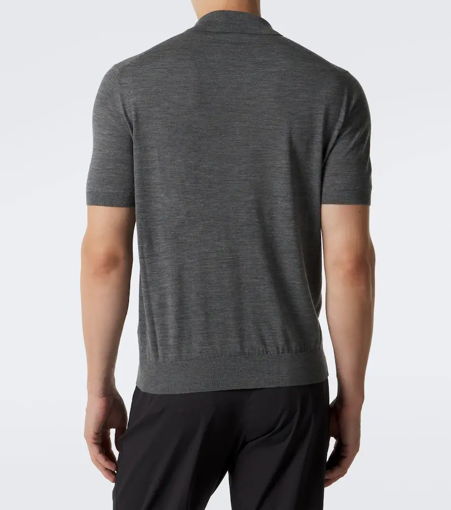 Prada Virgin wool polo sweater | Thumbnail 4 Prada Virgin wool polo sweater | Thumbnail 4