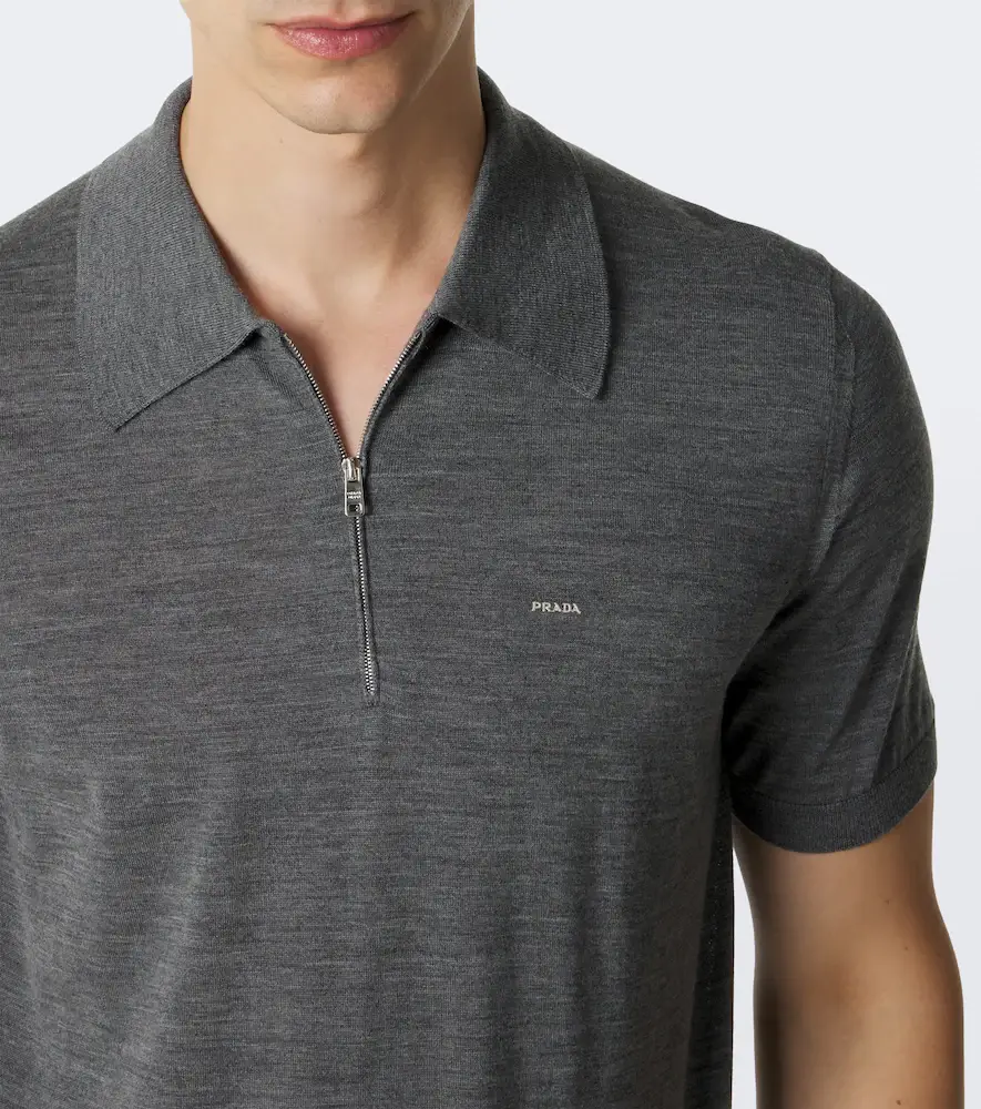 Prada Virgin wool polo sweater | Thumbnail 5 Prada Virgin wool polo sweater | Thumbnail 5