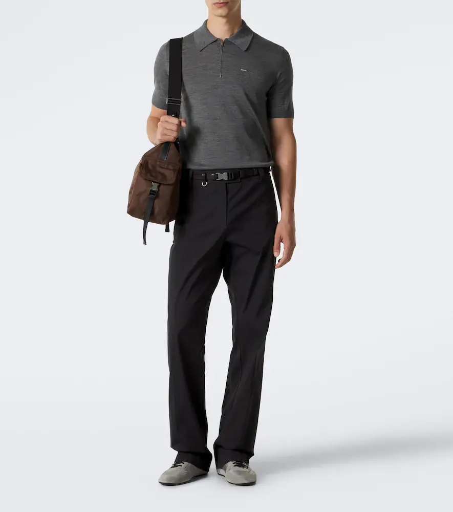 Prada Virgin wool polo sweater | Thumbnail 6 Prada Virgin wool polo sweater | Thumbnail 6