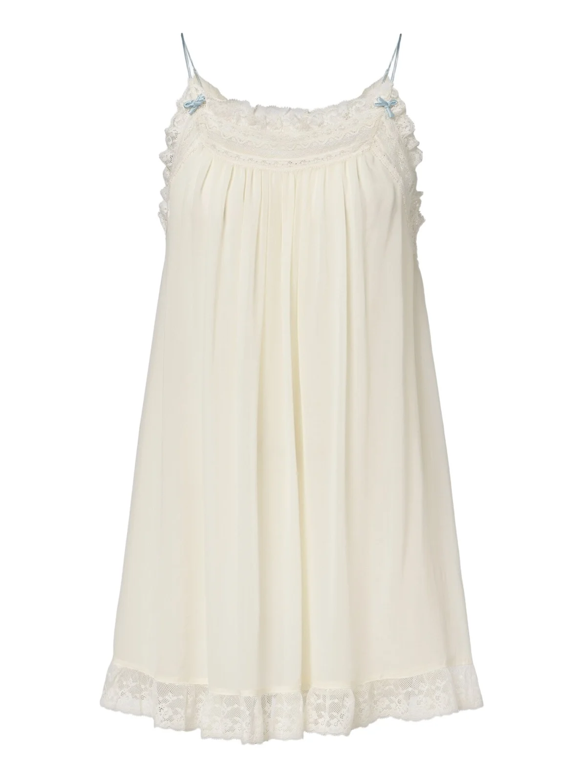 DÔEN Dôen Penelope lace-trimmed silk georgette minidress