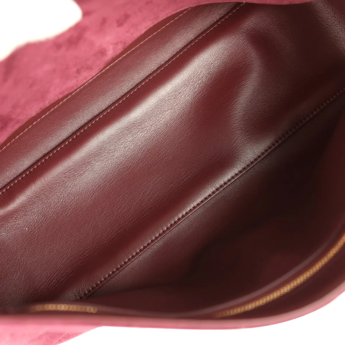Chanel Chanel Maxi "Souplissimo" Small Flap Bag Burgundy Suede Gold Hardware | Thumbnail 9 Chanel Chanel Maxi "Souplissimo" Small Flap Bag Burgundy Suede Gold Hardware | Thumbnail 9
