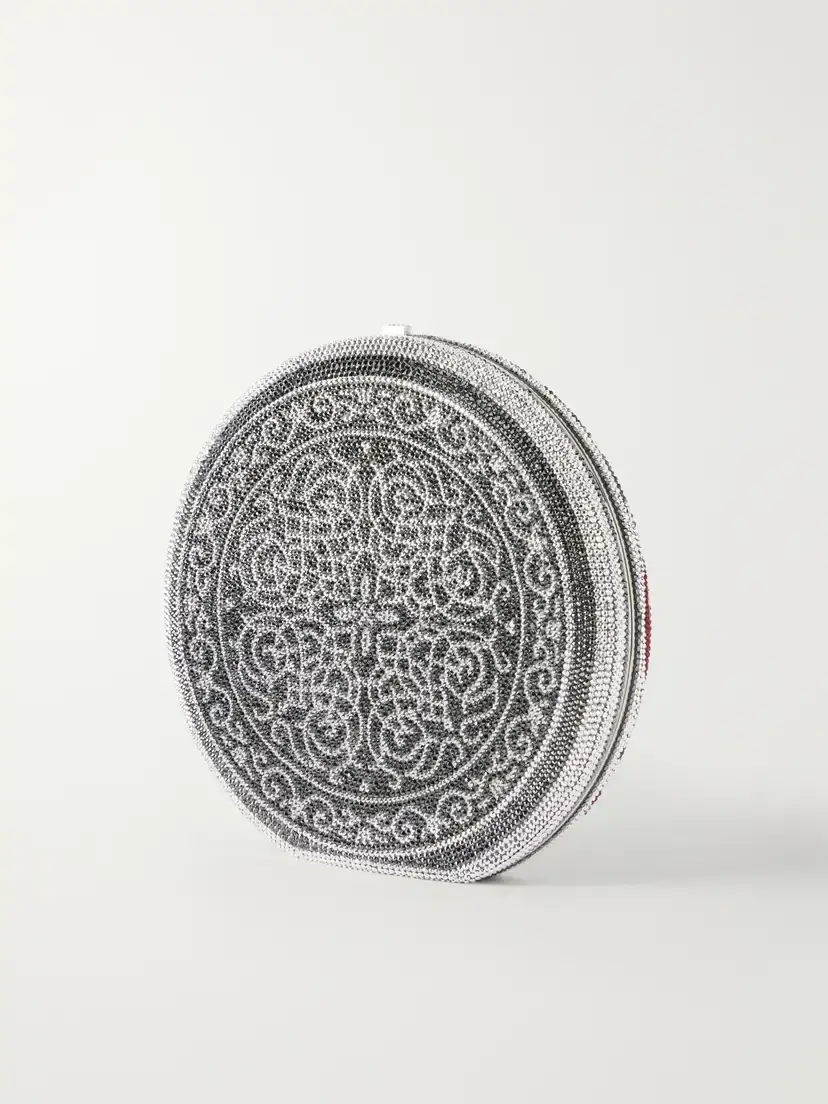 Judith Leiber Couture Seacuterie Crystal-embellished Silver-tone Clutch | Thumbnail 4 Judith Leiber Couture Seacuterie Crystal-embellished Silver-tone Clutch | Thumbnail 4