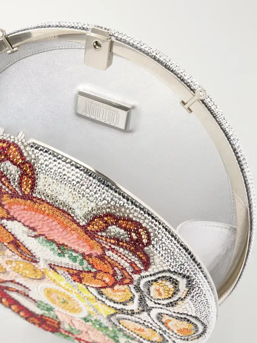 Judith Leiber Couture Seacuterie Crystal-embellished Silver-tone Clutch | Thumbnail 6 Judith Leiber Couture Seacuterie Crystal-embellished Silver-tone Clutch | Thumbnail 6