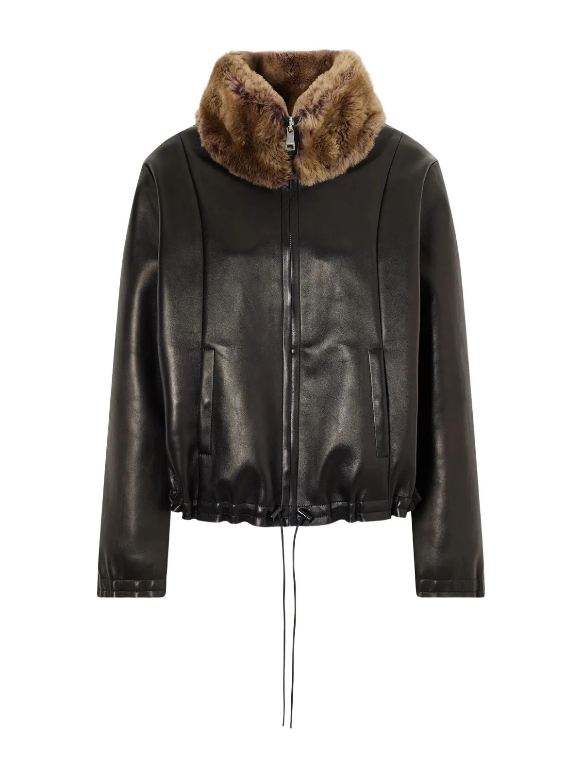 STOULS So Linda Shearling-trimmed Leather Jacket