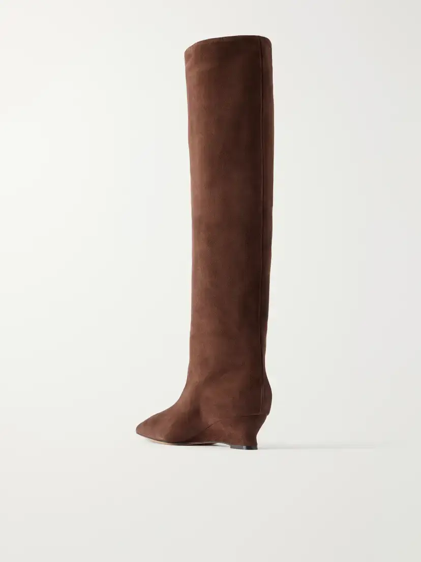 Le Monde Béryl Suede Knee Boots | Thumbnail 3