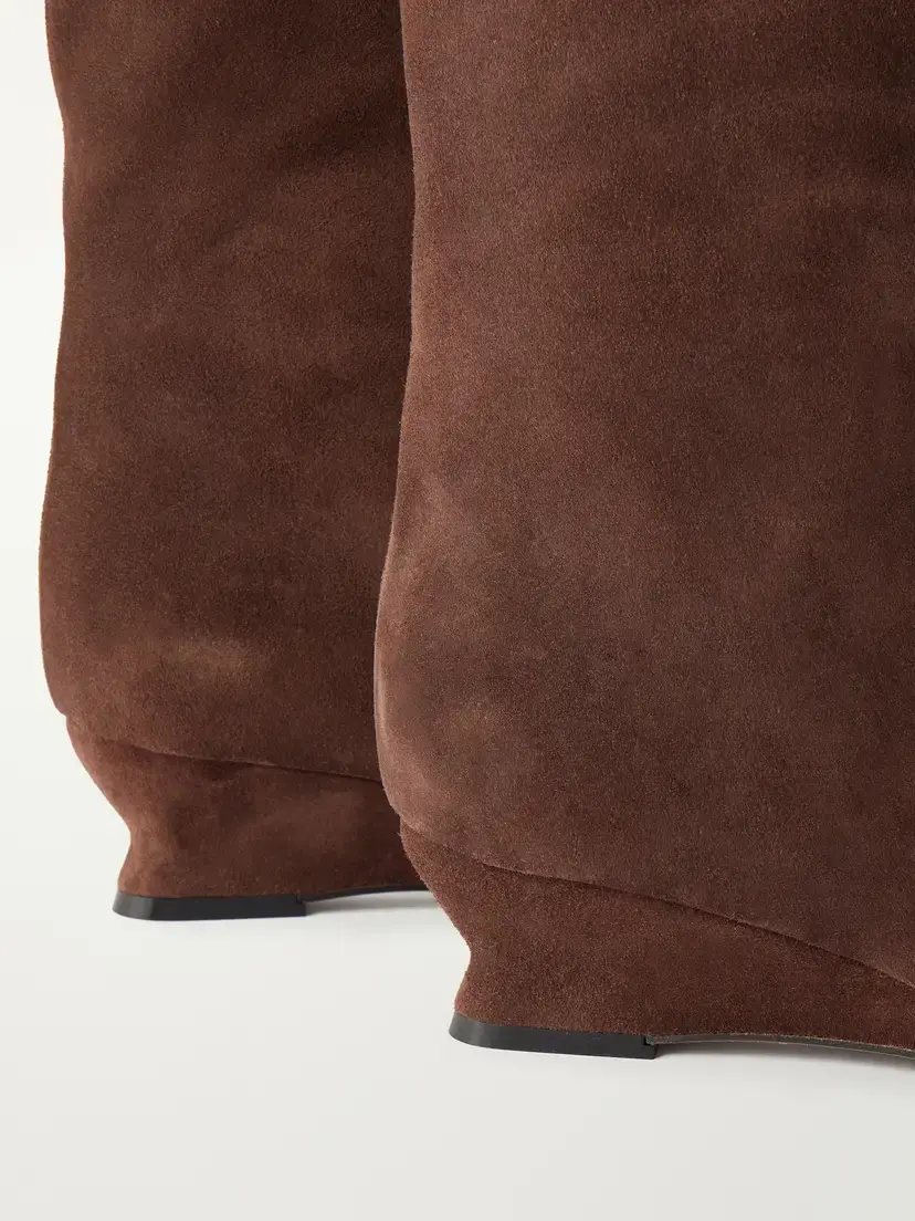 Le Monde Béryl Suede Knee Boots | Thumbnail 5