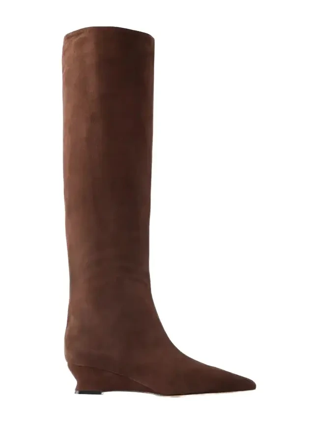 Suede Knee Boots