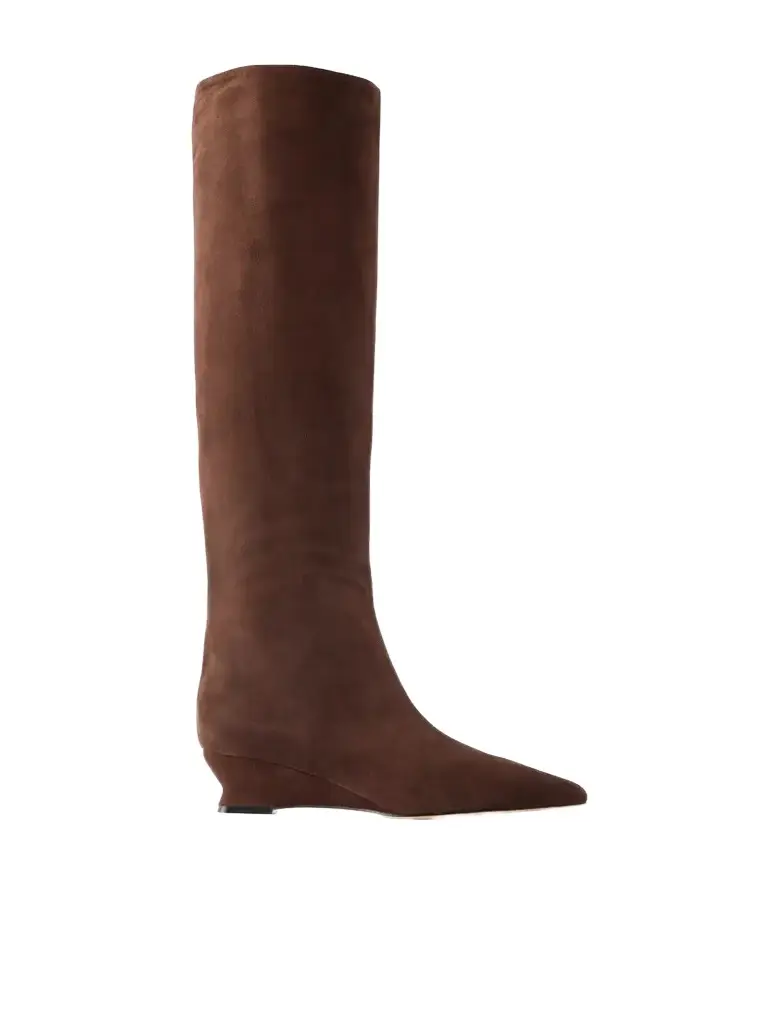Le Monde Béryl Suede Knee Boots | Image 1 Le Monde Béryl Suede Knee Boots | Image 1
