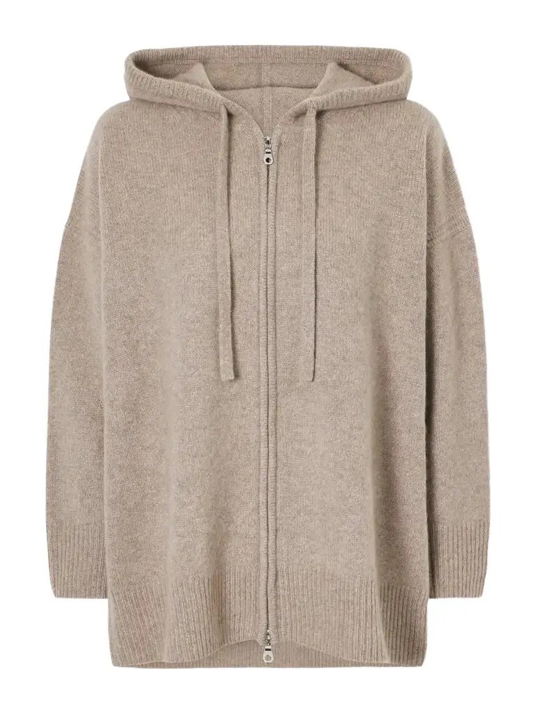 Arch4 Isolde Hooded Cashmere Zip-up Cardigan | Image 1 Arch4 Isolde Hooded Cashmere Zip-up Cardigan | Image 1
