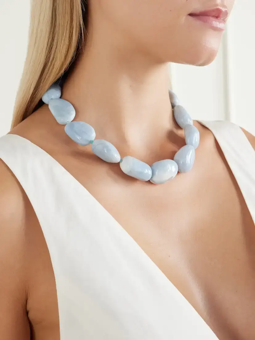 Lizzie Fortunato Sea And Sky Gold-plated Amazonite And Opal Necklace - Blue | Thumbnail 2 Lizzie Fortunato Sea And Sky Gold-plated Amazonite And Opal Necklace - Blue | Thumbnail 2