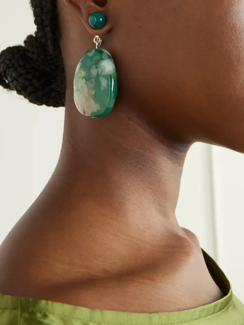 Completedworks Time Will Say Nothing But "i Told You So" Silver-plated Agate Earrings | Thumbnail 2