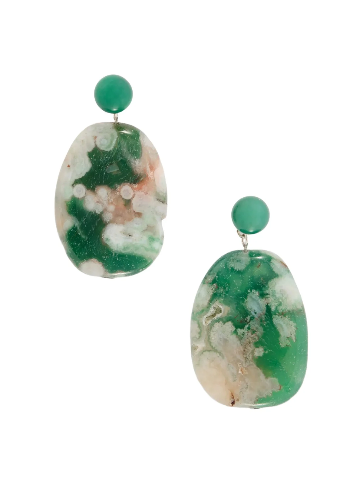 Time Will Say Nothing But "i Told You So" Silver-plated Agate Earrings Time Will Say Nothing But "i Told You So" Silver-plated Agate Earrings