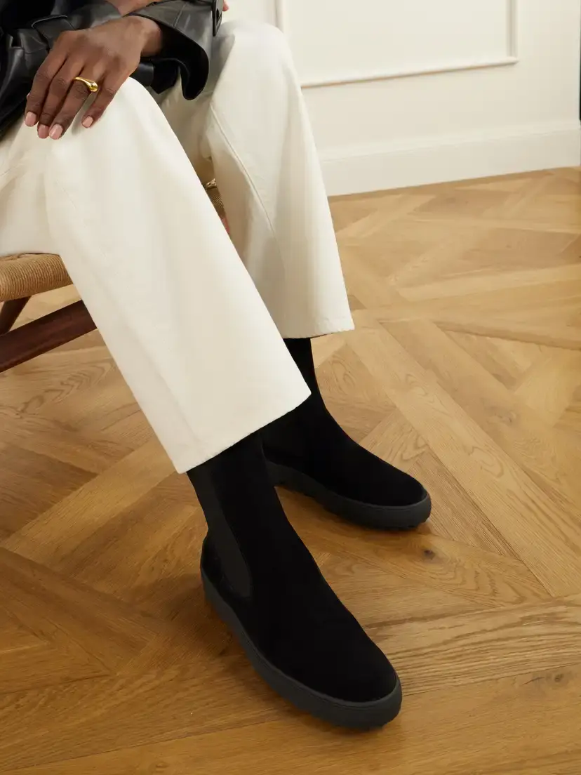 Tod's Gommino Suede Ankle Boots | Thumbnail 2 Tod's Gommino Suede Ankle Boots | Thumbnail 2