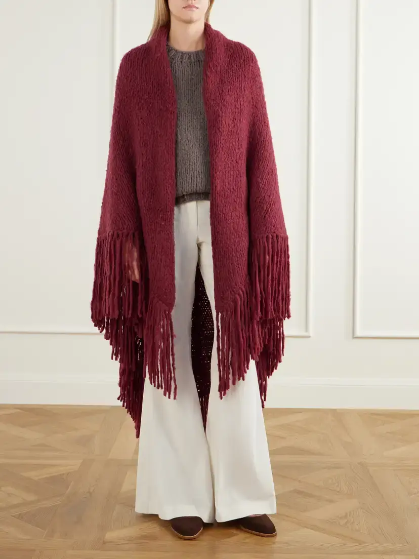 Gabriela Hearst Lauren Fringed Cashmere Wrap | Thumbnail 2 Gabriela Hearst Lauren Fringed Cashmere Wrap | Thumbnail 2