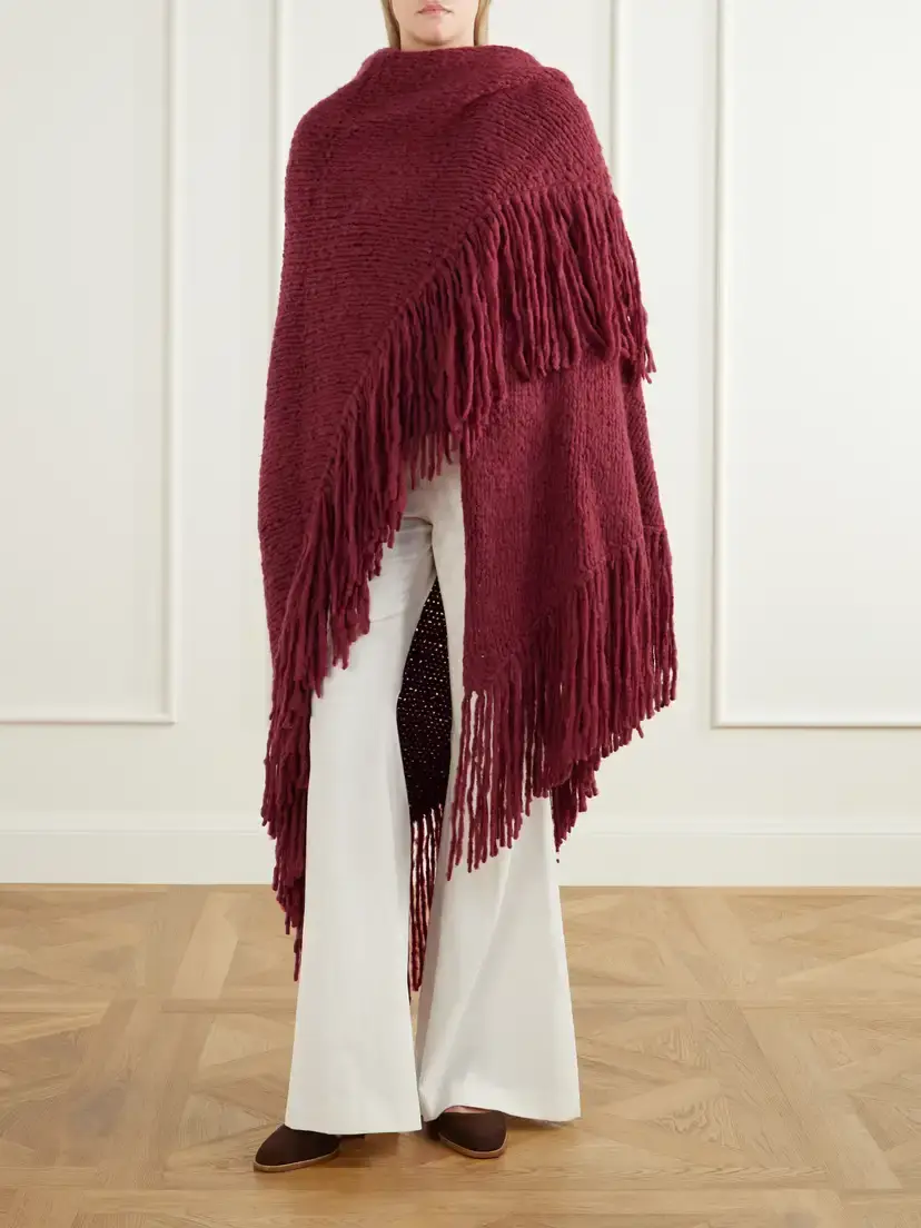 Gabriela Hearst Lauren Fringed Cashmere Wrap | Thumbnail 3 Gabriela Hearst Lauren Fringed Cashmere Wrap | Thumbnail 3