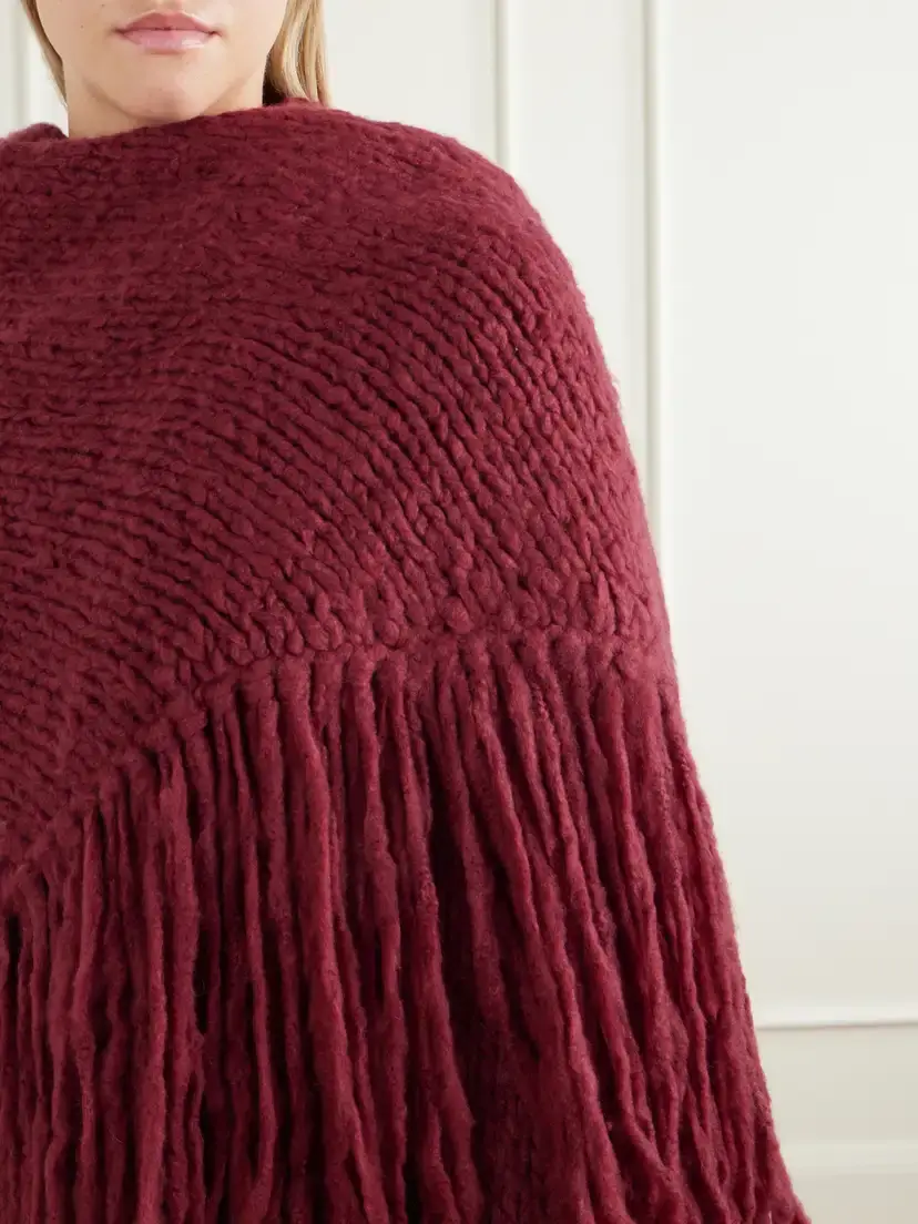 Gabriela Hearst Lauren Fringed Cashmere Wrap | Thumbnail 4 Gabriela Hearst Lauren Fringed Cashmere Wrap | Thumbnail 4