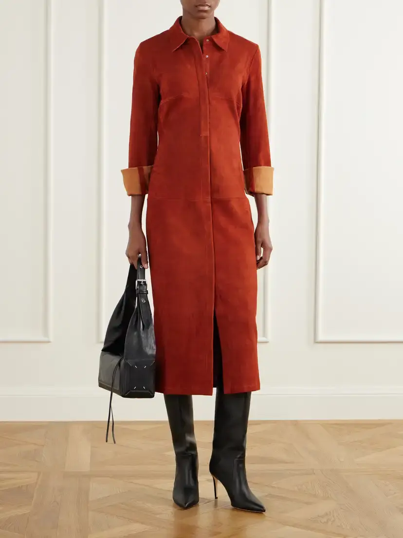 STOULS Becky Suede Midi Dress | Thumbnail 2 STOULS Becky Suede Midi Dress | Thumbnail 2