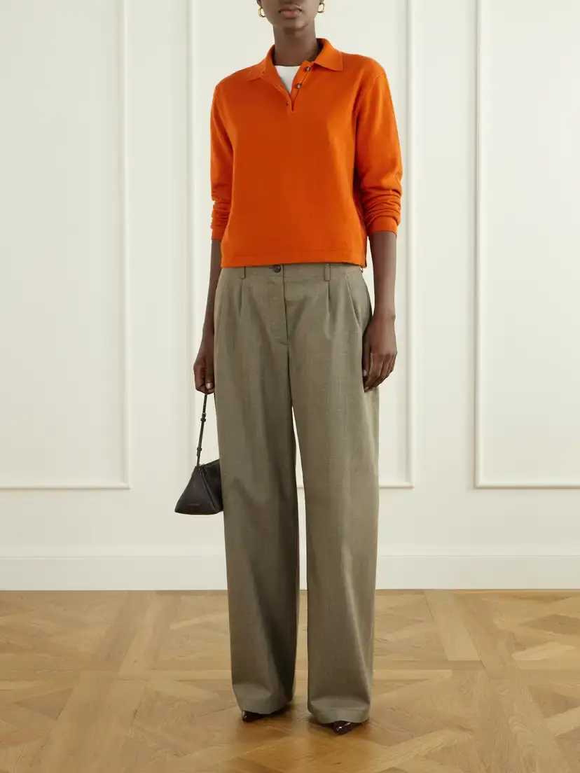 Allude Cashmere Polo Sweater | Thumbnail 2