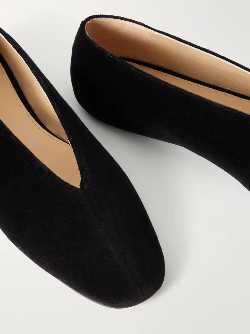 Le Monde Béryl Olympia Cotton-velvet Flats | Thumbnail 5